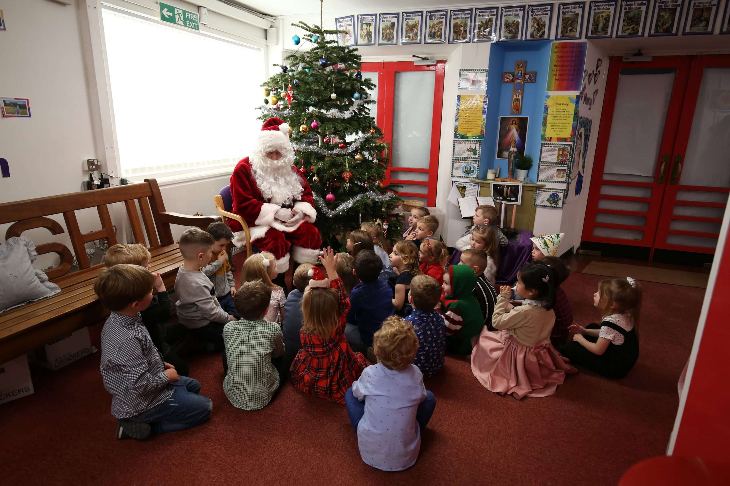 Santa makes a detour to St Matthew’s | St Matthew's RC Primary School